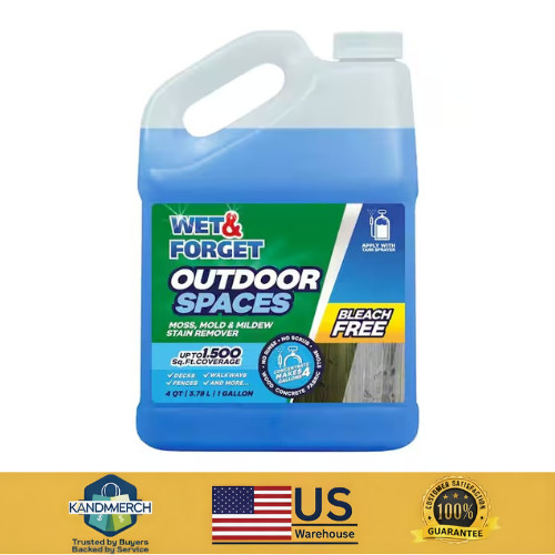 1 Gallon Moss Mold Mildew Stain Remover Concentrate Outdoor Heavy Duty Cleaner