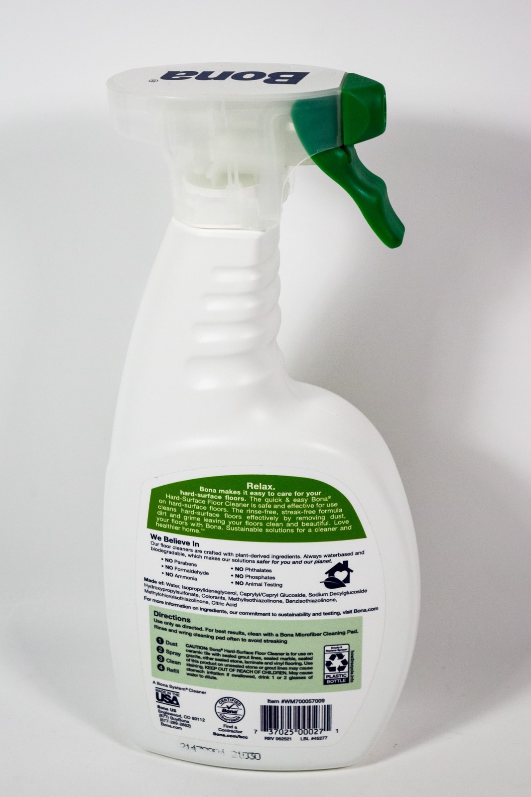 1 Bona Hard-Surface Floor Cleaner Spray Quick and Easy Cleaning 22 fl oz bottle