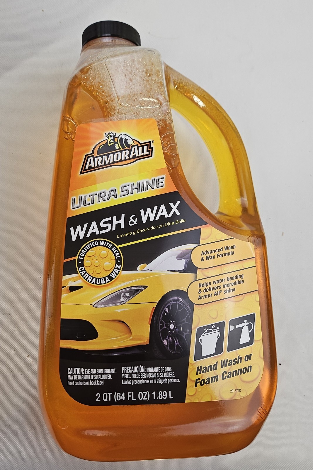 Armor All Ultra Shine Wash and Wax Liquid 64oz Bottle 4 PACK New