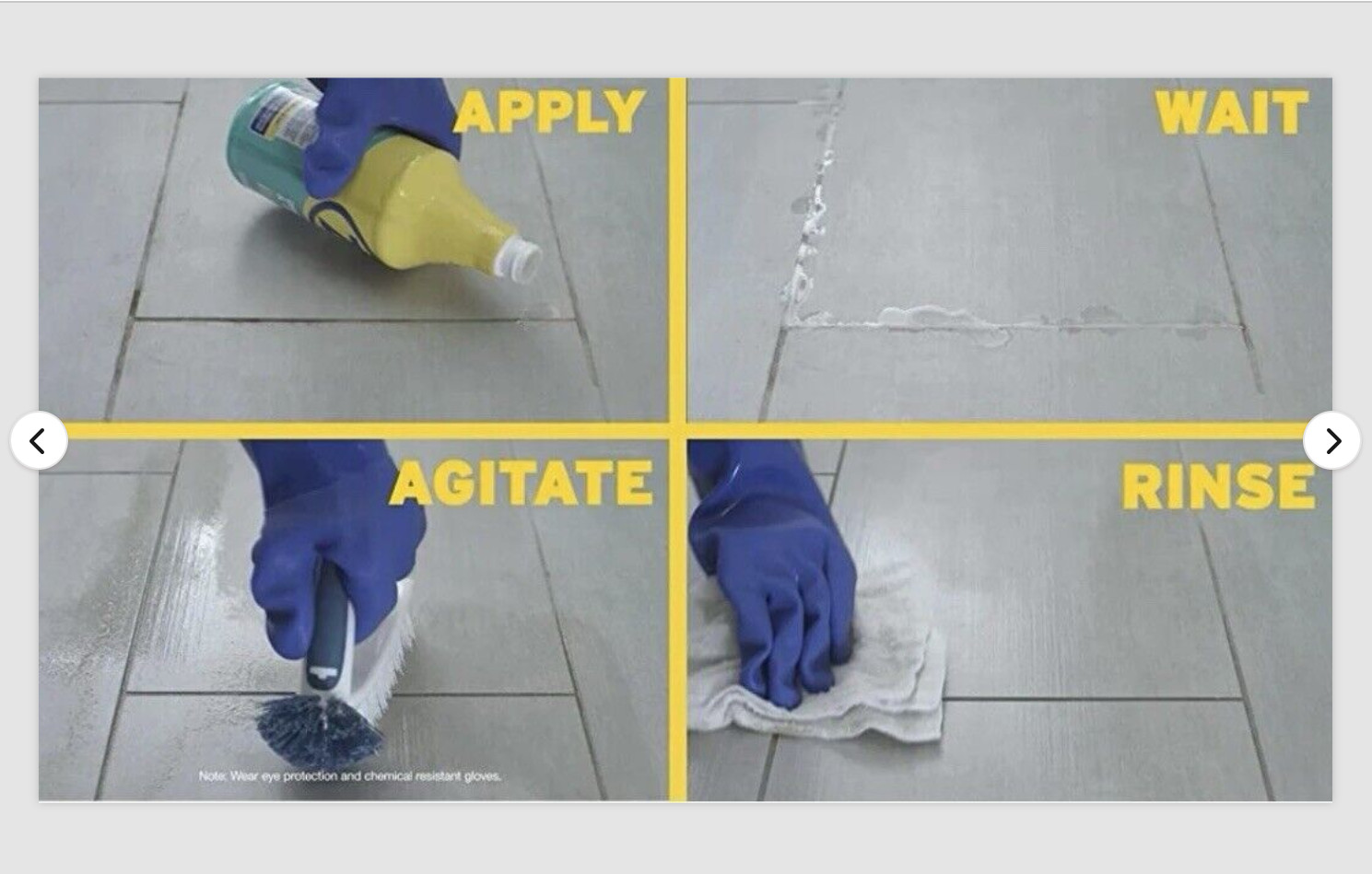 ZEP Grout Cleaner & Brightener Professional Strength Acidic Formula – 1qt (32oz)