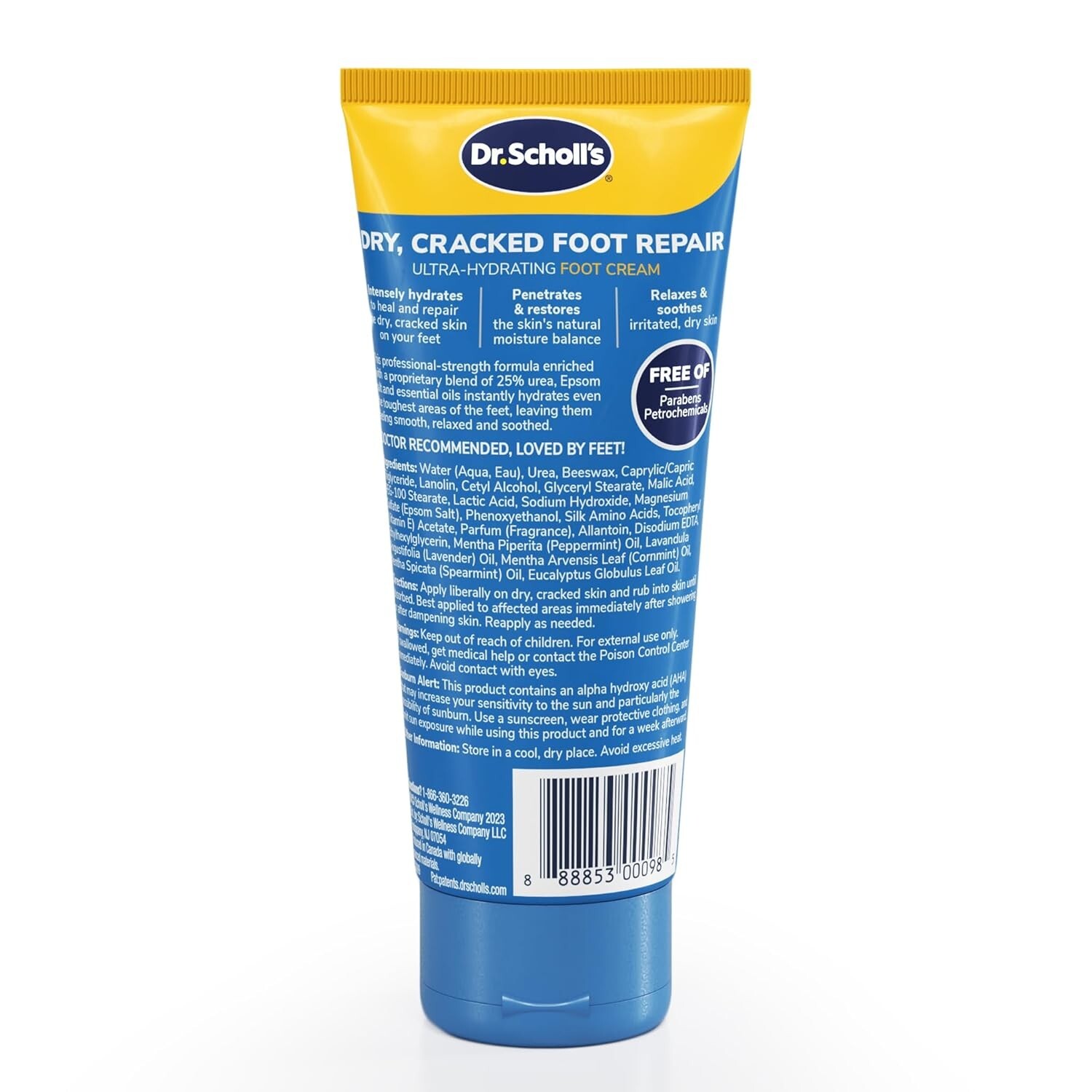 Dr. Scholl’s Dry, Cracked Foot Repair Ultra Hydrating Foot Cream, 3.5 oz