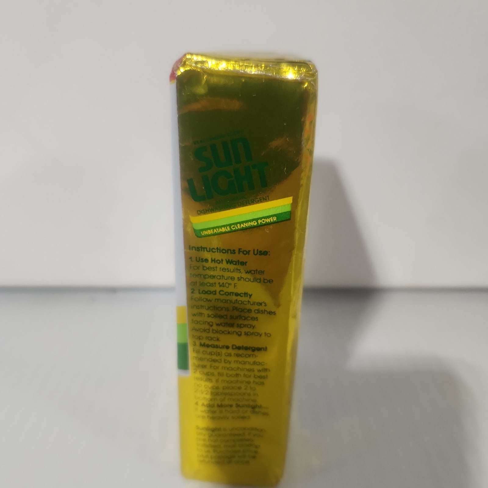 Vintage Powdered Sun Light Dishwashing Detergent 5.8oz – NEW – Lemon Scent