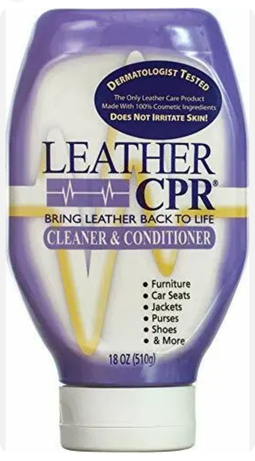LEATHER CPR CLEANER CONDITIONER 18 OZ RESTORES FURNITURE PURSE JACKETS CAR SEATS