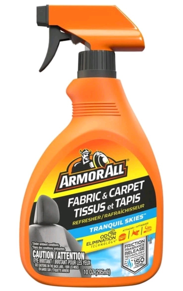 Armor All Fabric & Carpet Odor Elimination Refresher Spray 10 oz Tranquil Skies.