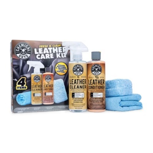 Chemical Guys Kit (4 Piece) Leather Kit: Automotive Leather Cleaner &