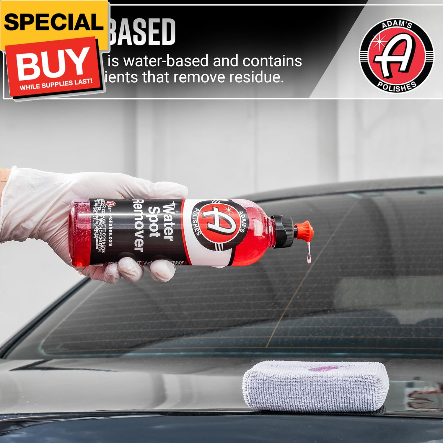 Water Spot Remover – Hard Water Stain Remover for Glass, Shower Doors, Paint, Wi