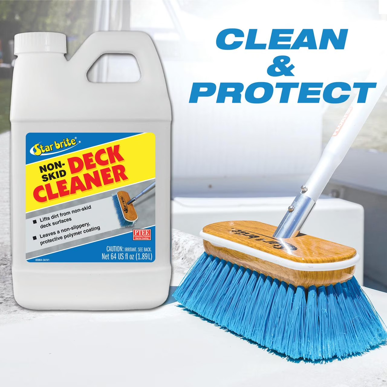 STAR BRITE Ultimate Boat Deck Wash Cleaner Non-Skid Protectant Vinyl Surface