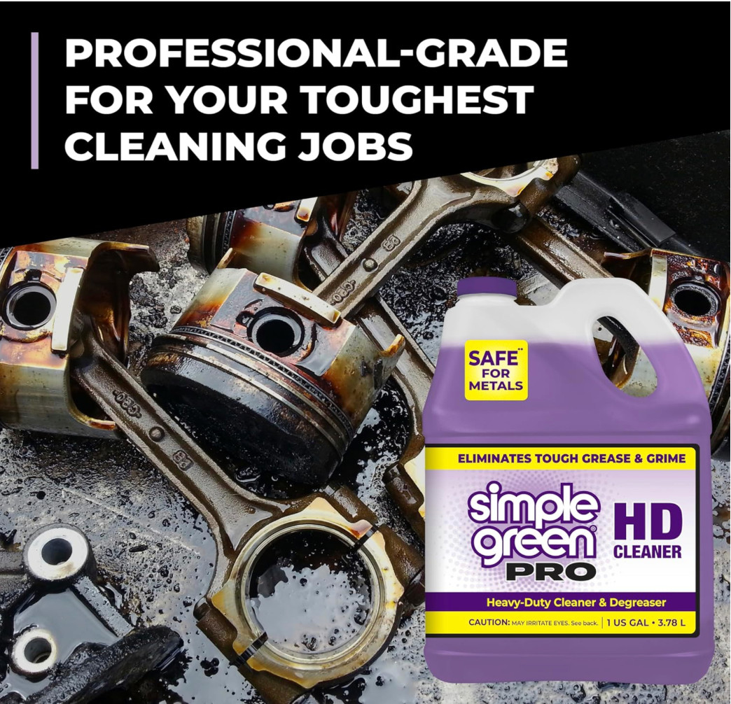 Simple Green Pro HD Heavy Duty Cleaner Degreaser and Deodorizer 128 Oz.