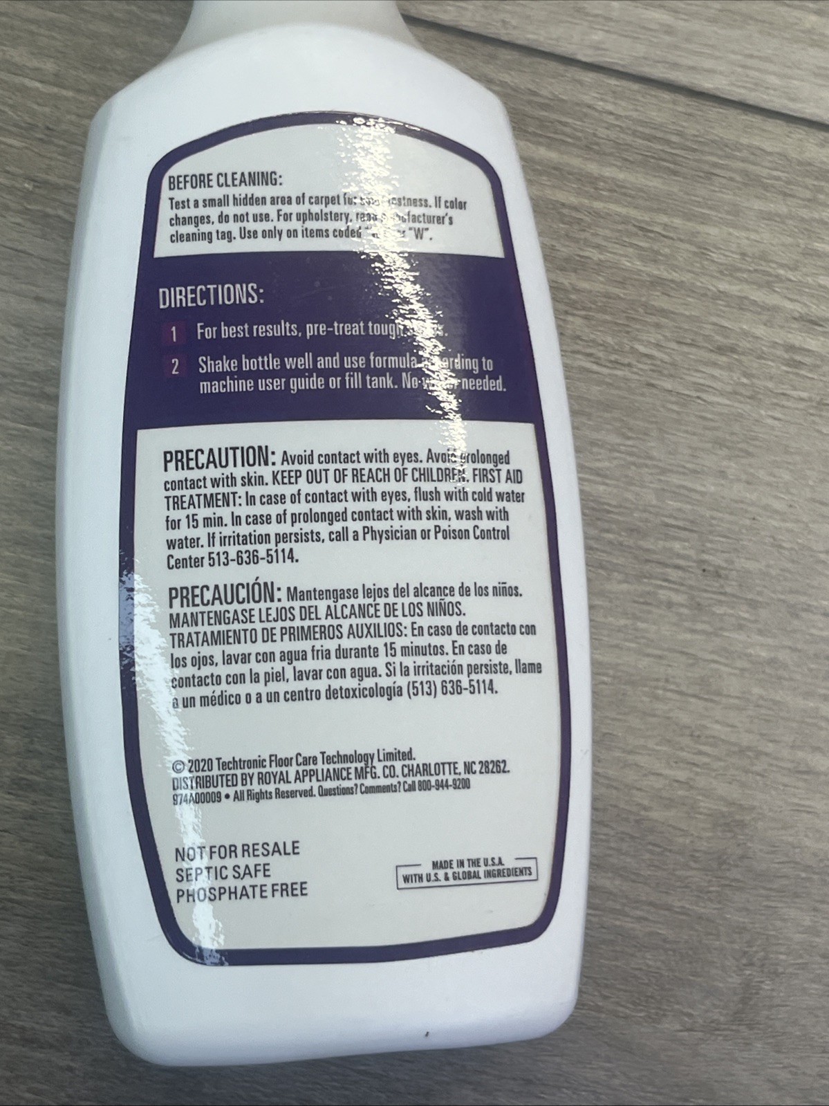 Hoover Paws & Claws Spot Cleaner Carpet Cleaning Formula 6 oz New Lot Of 6