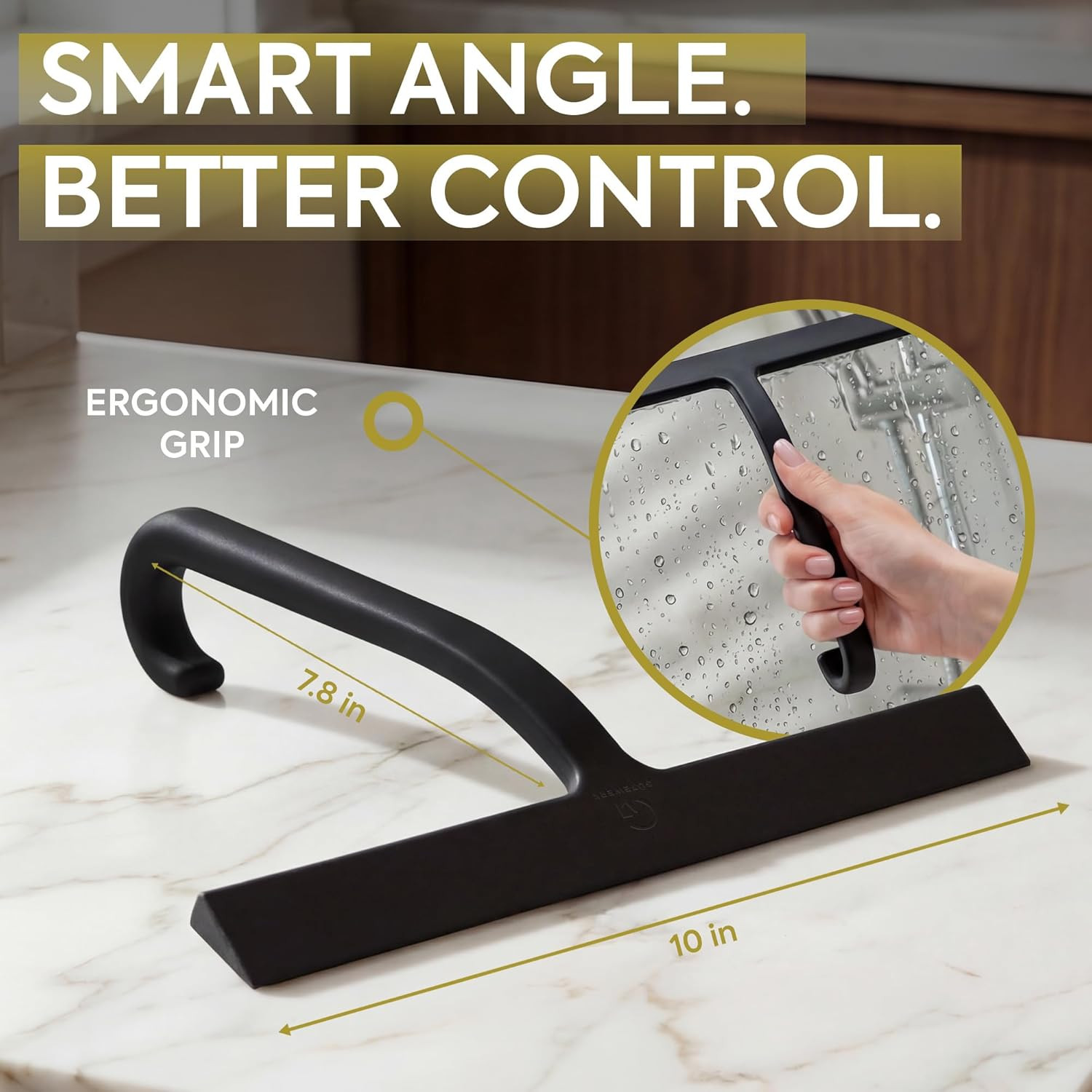 Shower Squeegee for Glass Doors – Bathroom Squeegee for Shower Glass & Tile Wall