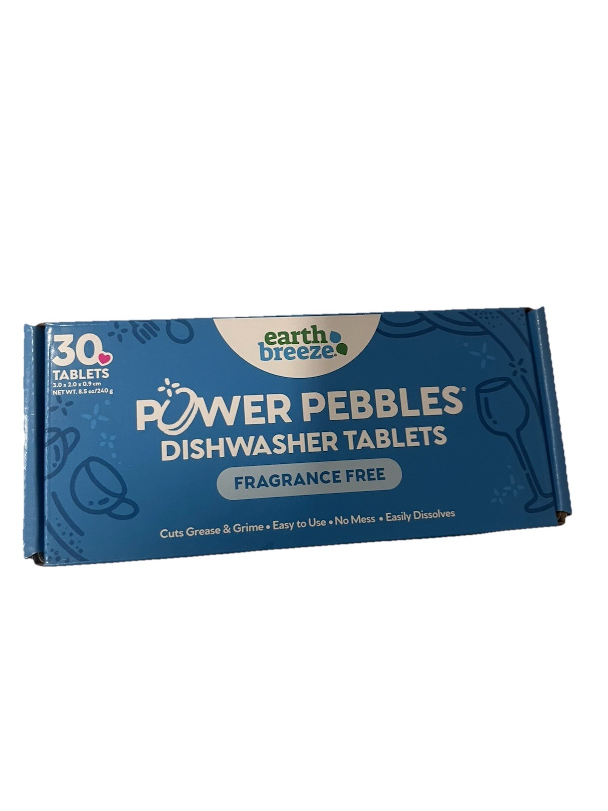 Earth Breeze Power Pebbles Fragrance Free 30 pack