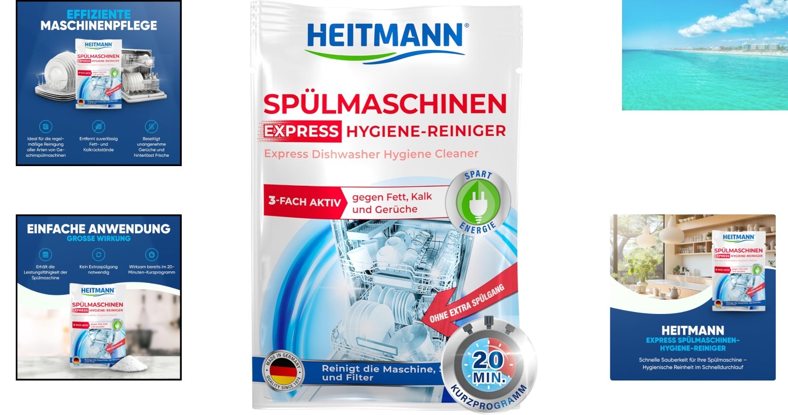 Quick & Efficient 30g Dishwasher Hygiene Solution – Cleans in Just 20 Minutes