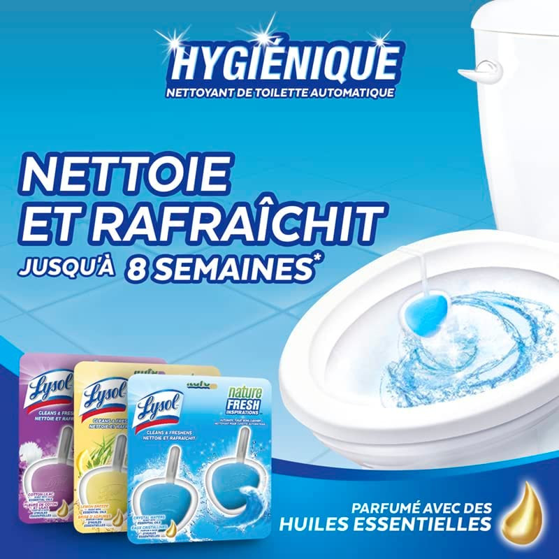Automatic Toilet Bowl Cleaner, Atlantic Fresh Scent, 2 Pack, In-The-Bowl Use