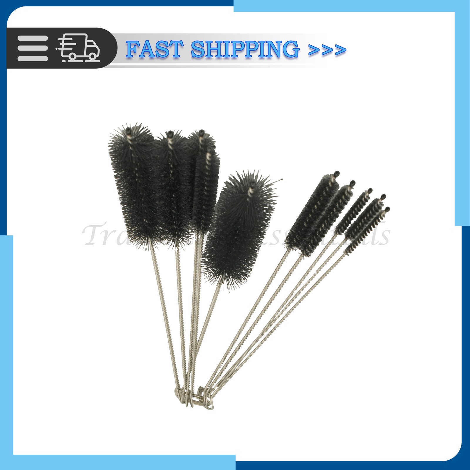10PCS Set Nylon Small Long Cleaning Straw Brush Cleaner Bottle Tube Pipe US