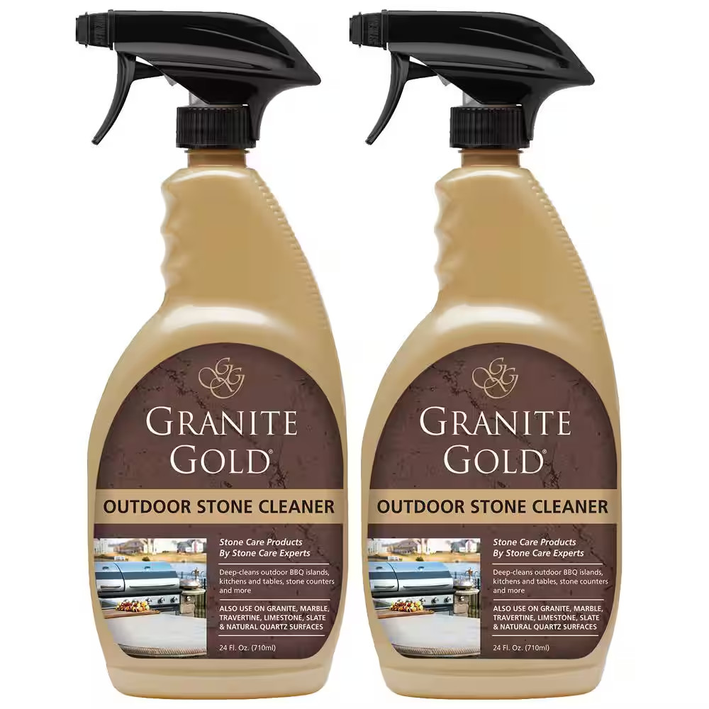 24 Oz. Outdoor Stone Cleaner and Countertop Polish for Granite, Marble, Traverti