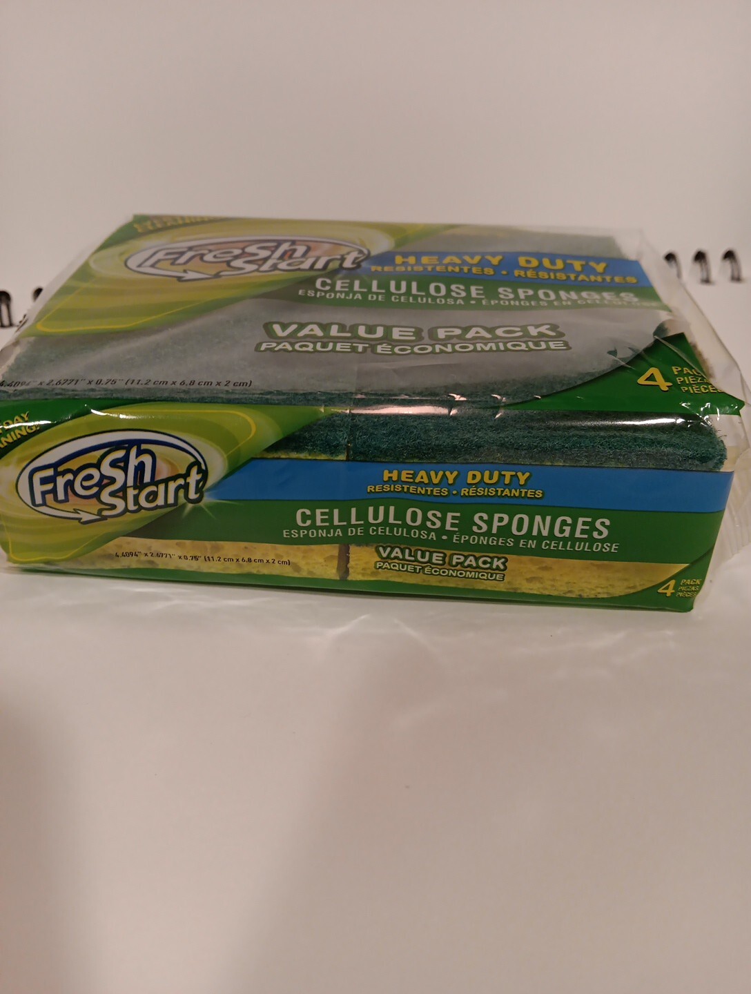 Sponges, Heavy duty cellulose sponges value 4 Pack, Great for all Tough Cleaning