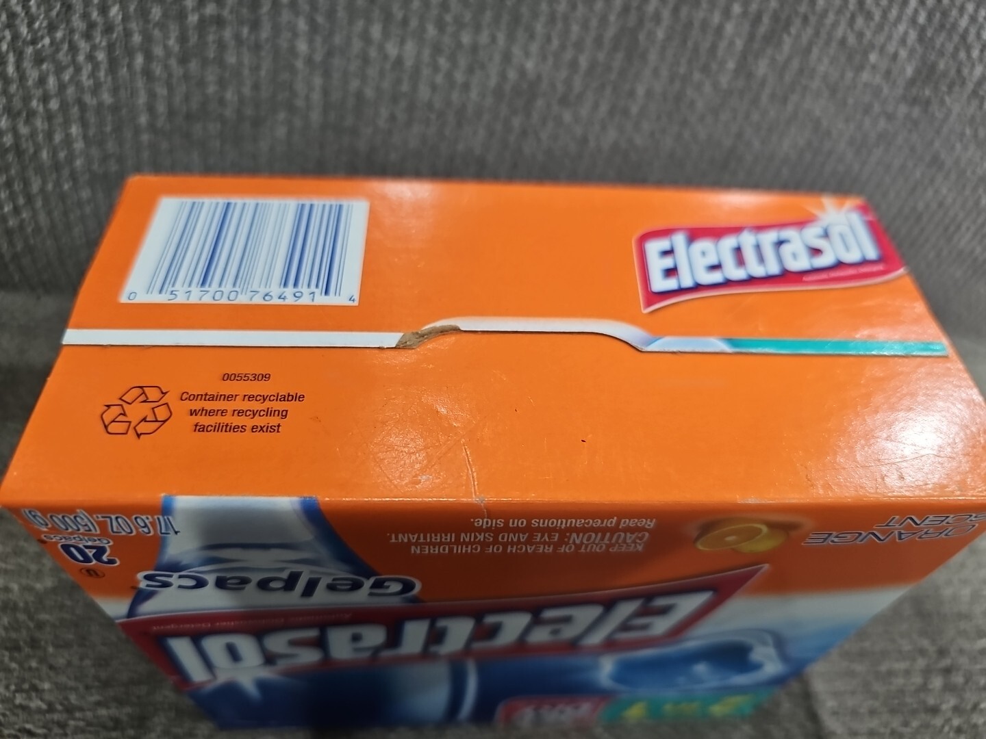 ELECTRASOL Gelpacs 2 IN 1 Jet-Dry Dishwasher Detergent 20ct ORANGE Discontinued