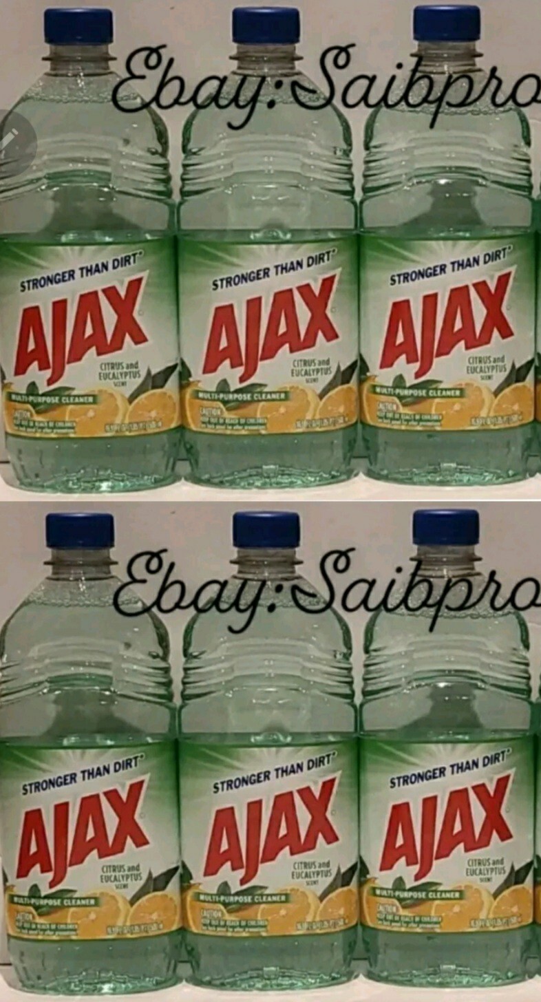 6 Packs Ajax Citrus And Eucalyptus Scent Multi-Purpose Cleaner 16.9 OZ