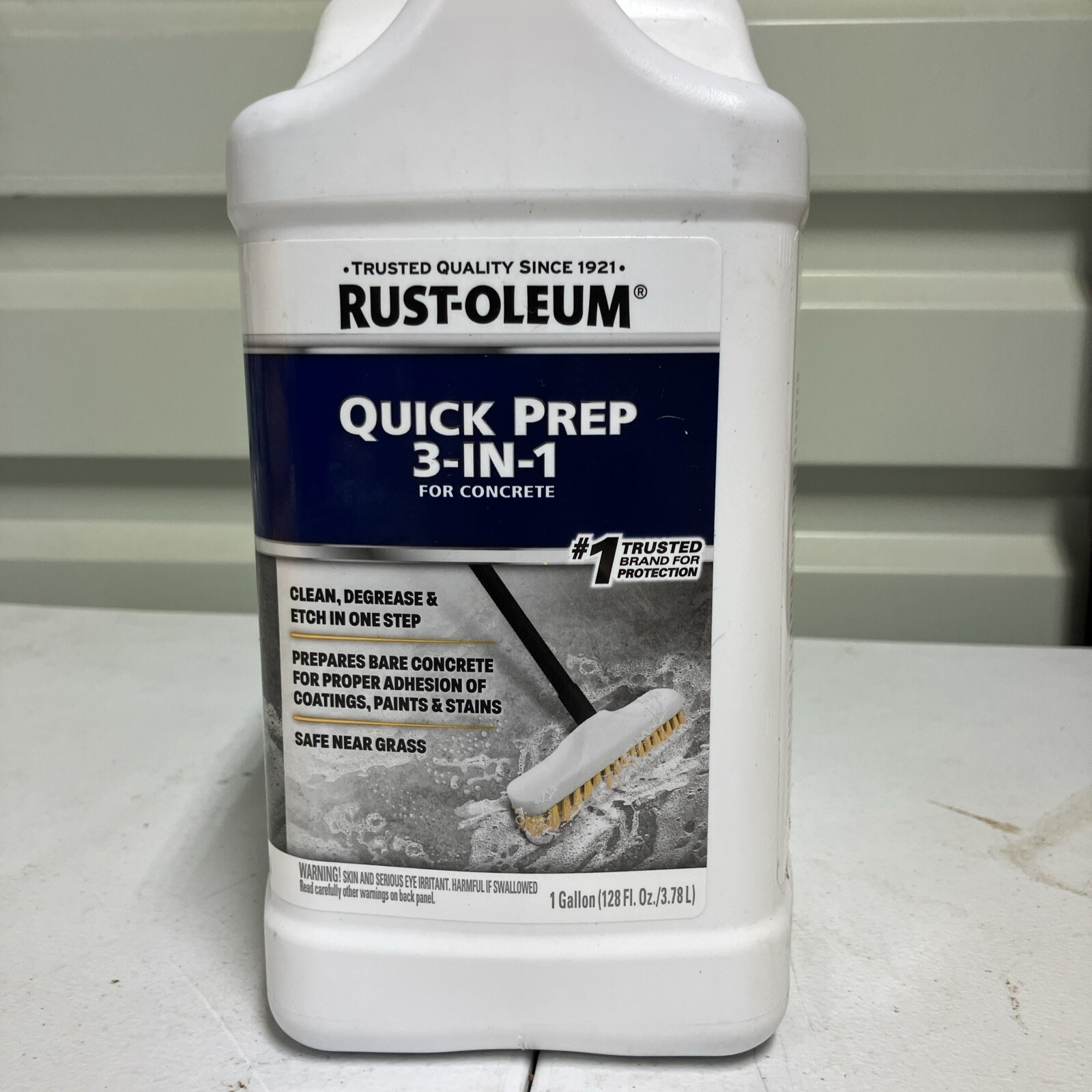 Rust-Oleum Quick Prep 3-in-1 Concrete Cleaner, Degreaser & Etch, Gallon 128 oz