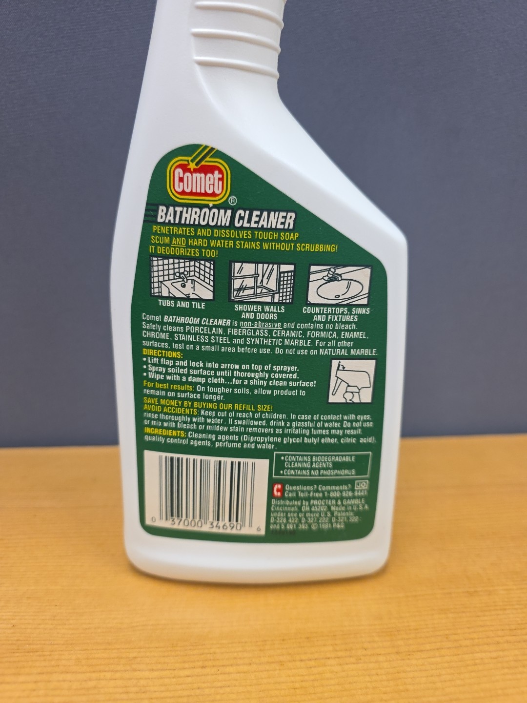 Vtg. Comet Bathroom Cleaner Spray – Non-Abrasive- 1990’s