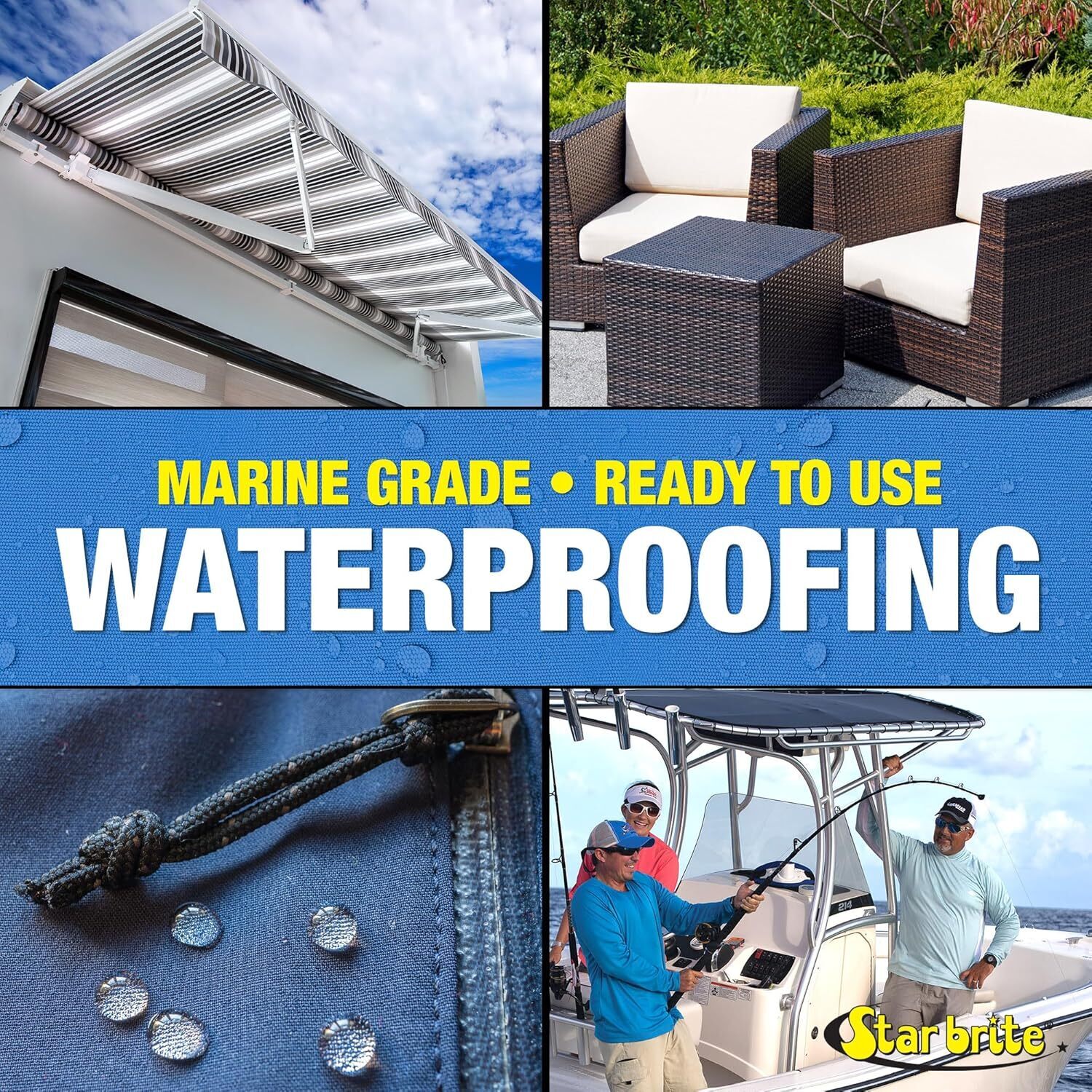 Waterproofing Spray Waterproofer Stain Repellent UV Protection for Boat Covers