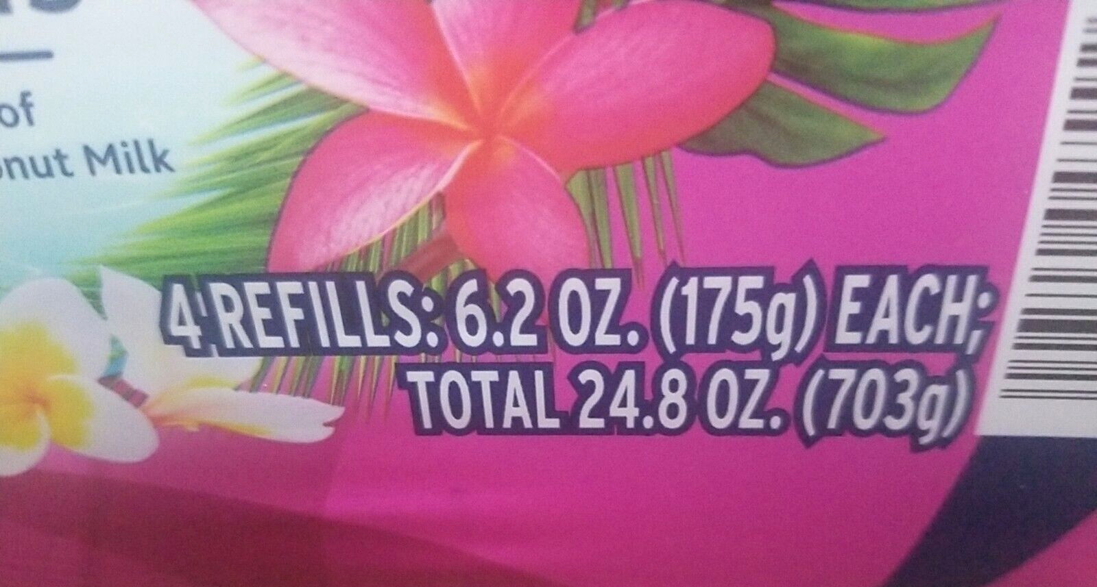 EXOTIC TROPICAL BLOSSOMS GLADE AUTOMATIC SCENTED REFILL CANS, (4-6.2 oz REFILLS)