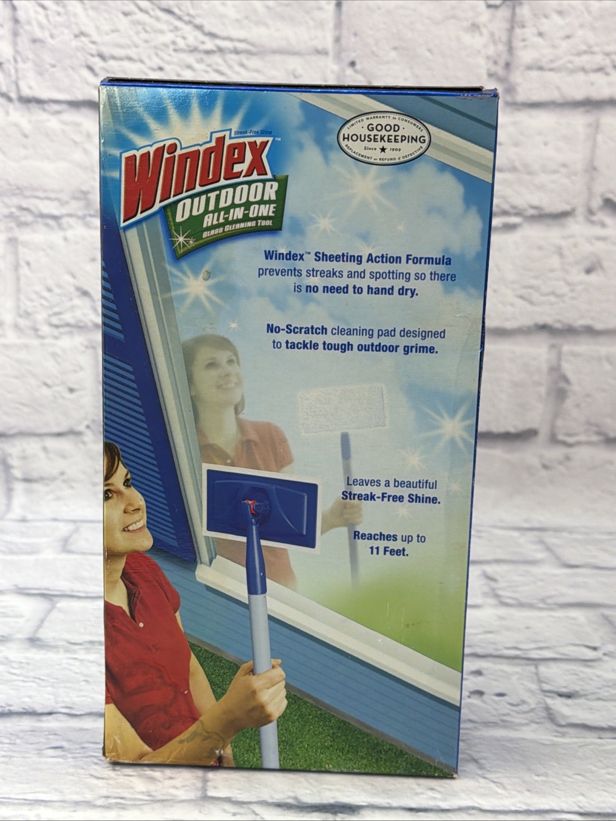 NEW Windex Outdoor All In One Glass Window Cleaner Tool Starter Kit OEM SEALED