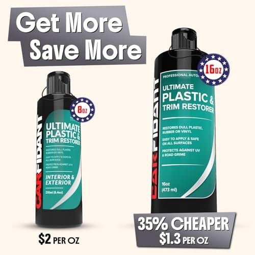Plastic Restorer for Cars – Refreshes Faded Plastic, Plastic Restorer – 16 Oz