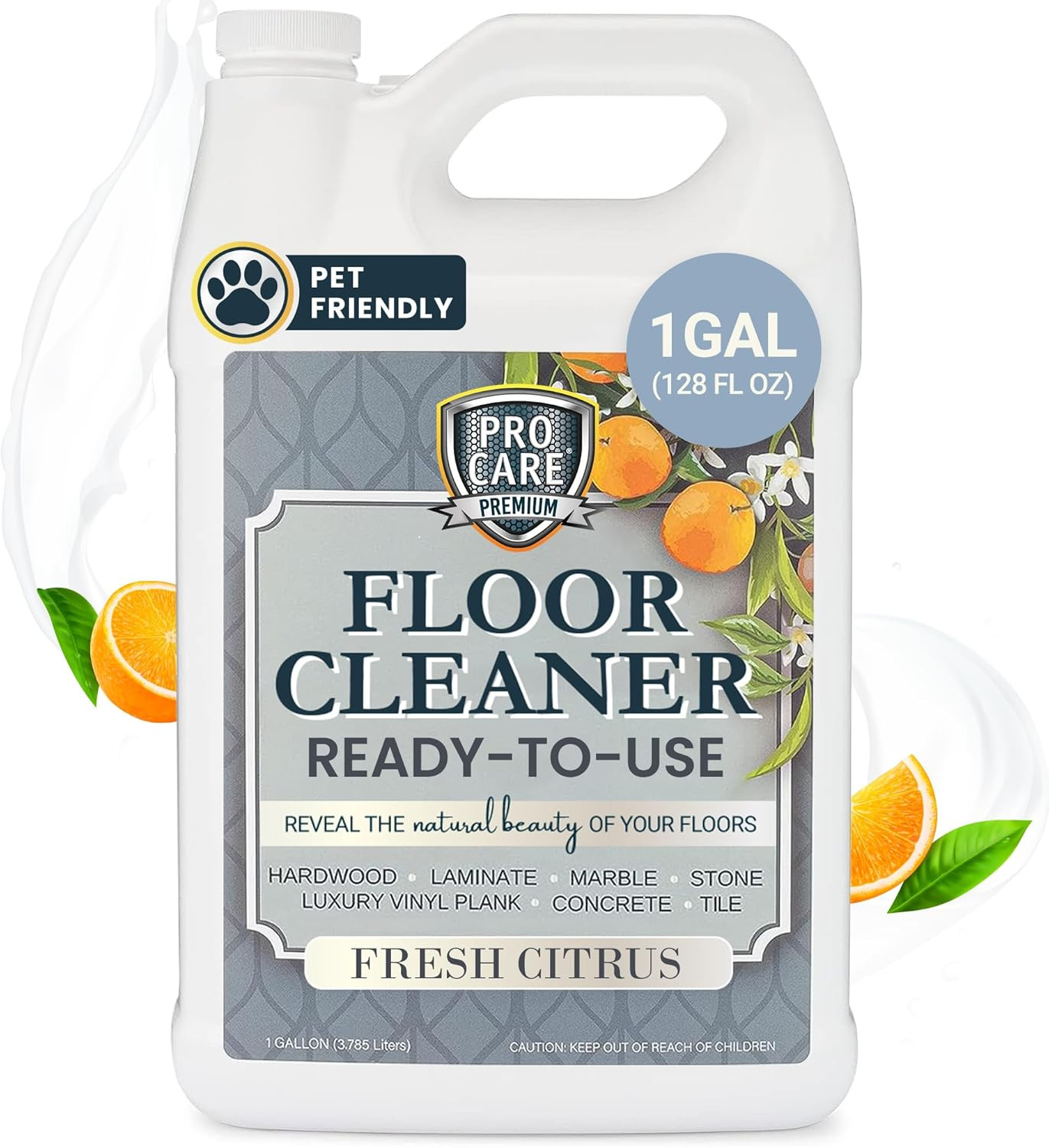 Floor Cleaner (Made in USA) | Streak-Free Cleaner for Tile, Stone, Laminate, Vin