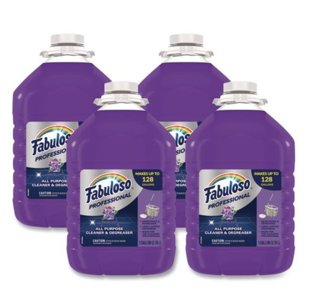 Fabuloso All-Purpose Cleaner, Lavender Scent, 1 gal Bottle, 4/Carton