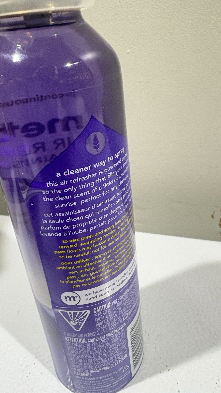 Vintage Method Air Refresher French Lavender 6.9oz Powered by Air Discontinued