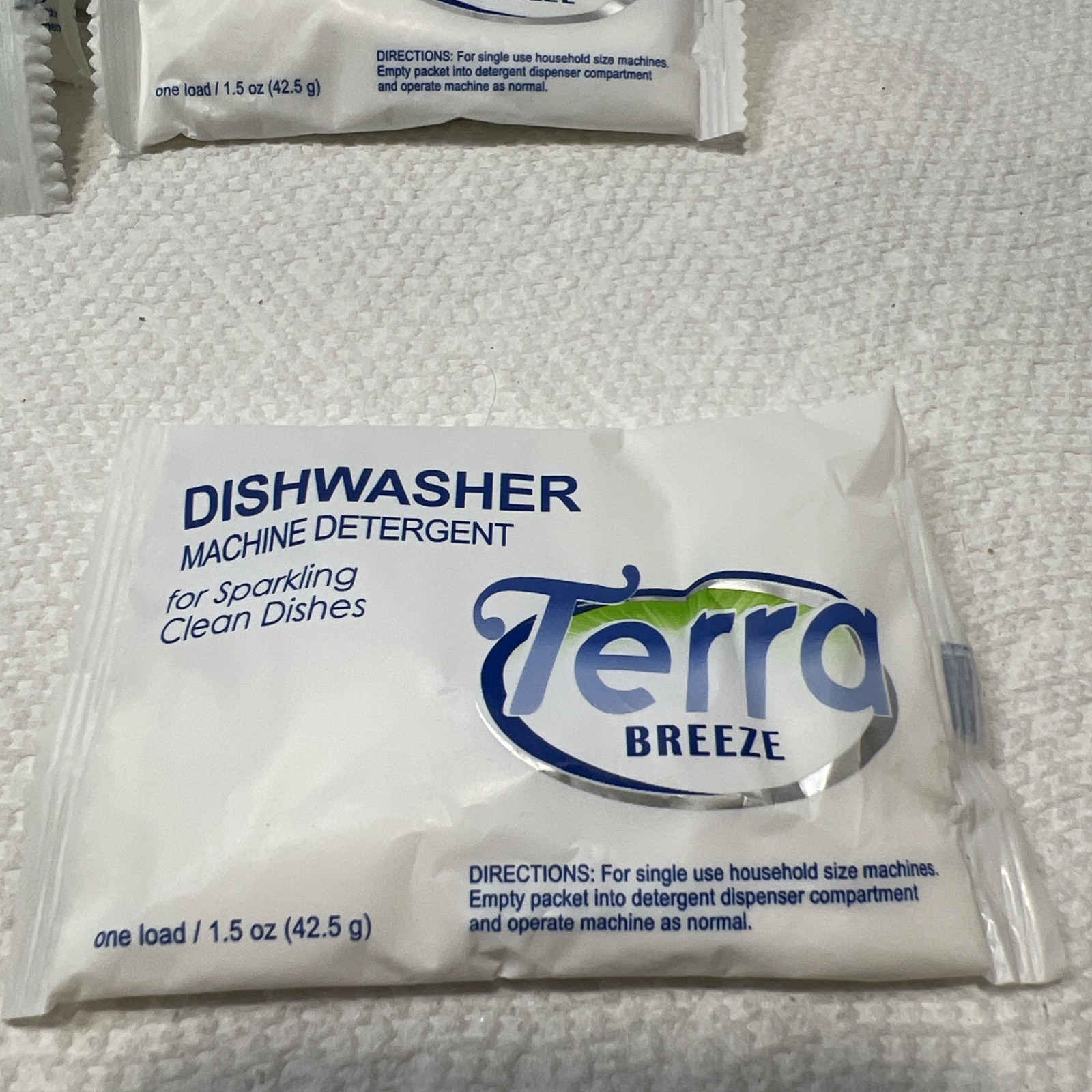 Terra Breeze Dishwashing Detergent Single-Use Packets 27 Packs B4