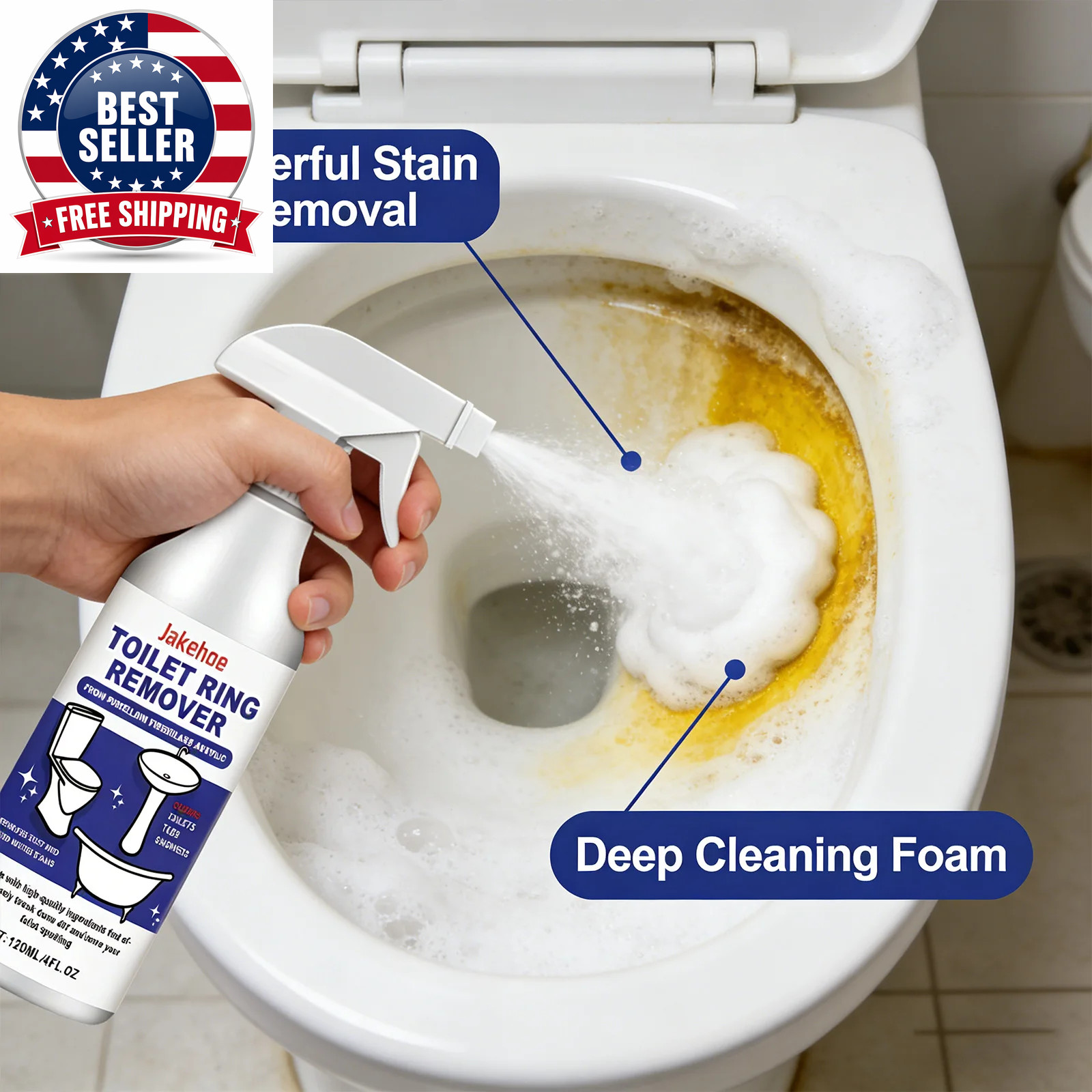 Toilet Foam Cleaner Efficient Removing Urinary Scale Eliminate Odors Restoring T