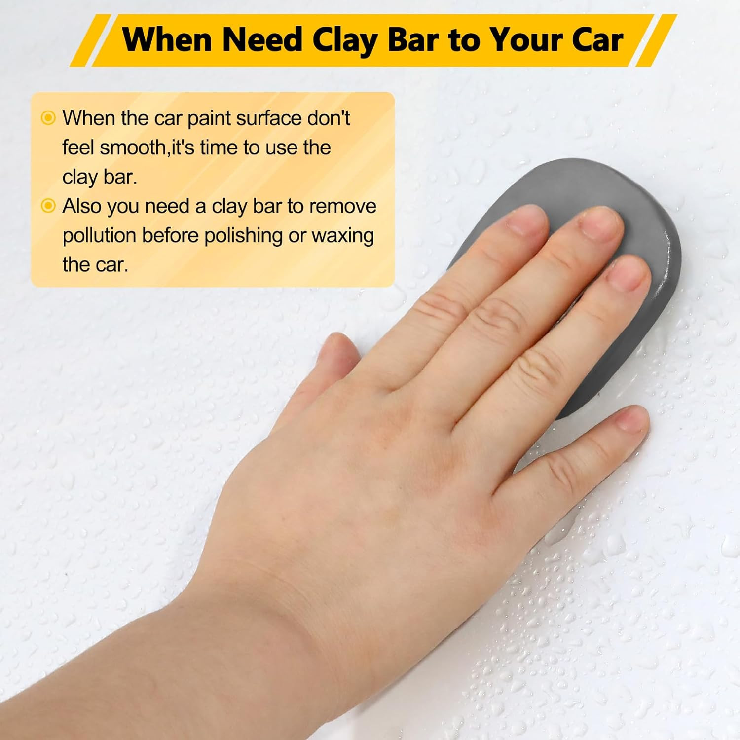 Car Clay Bar 4 Pack 400G, Premium Grade No Scratch Magic Clays Bars Detailing Cl