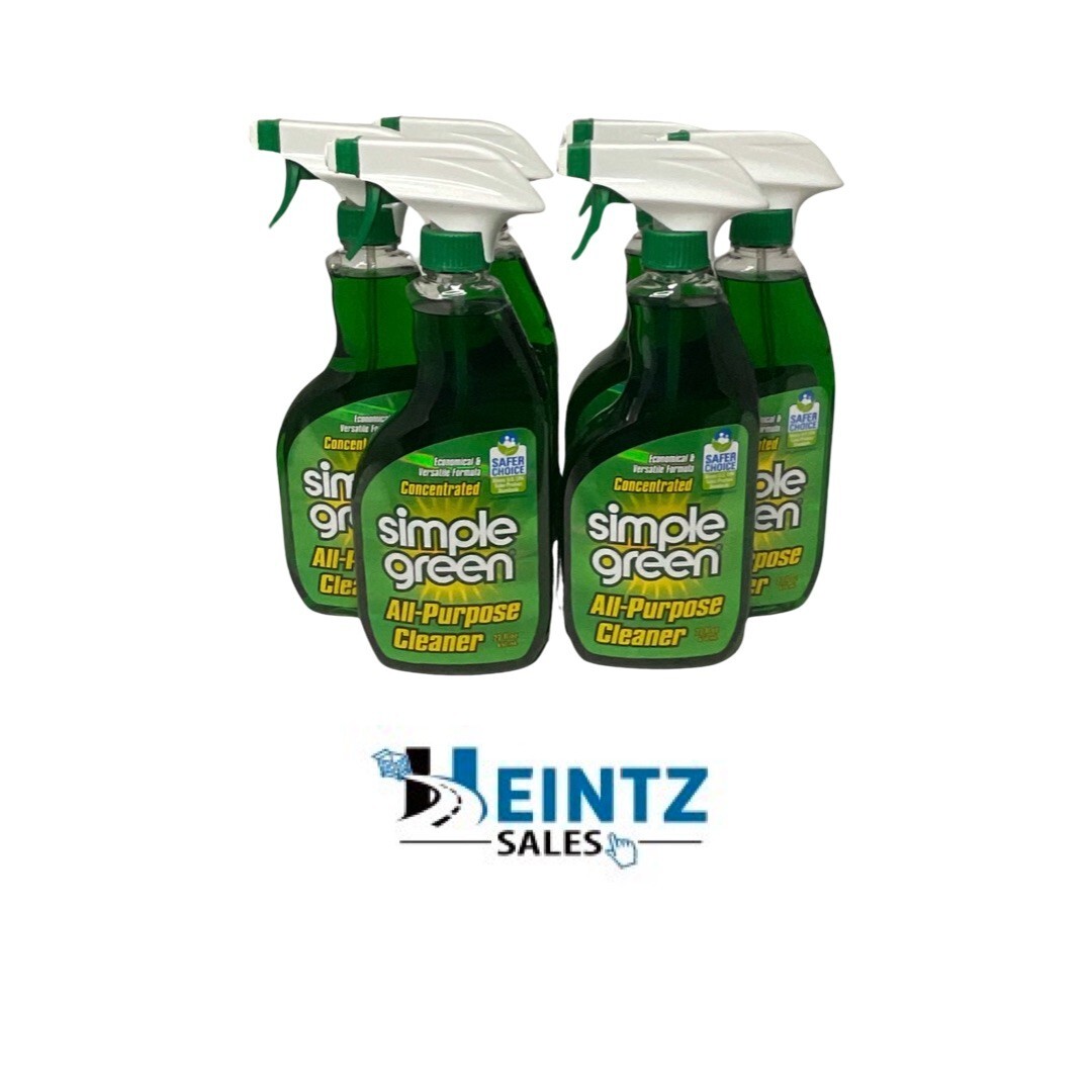 Simple Green 24 oz Spray Bottle Concentrated Industrial Cleaner& Degreaser – 6pk