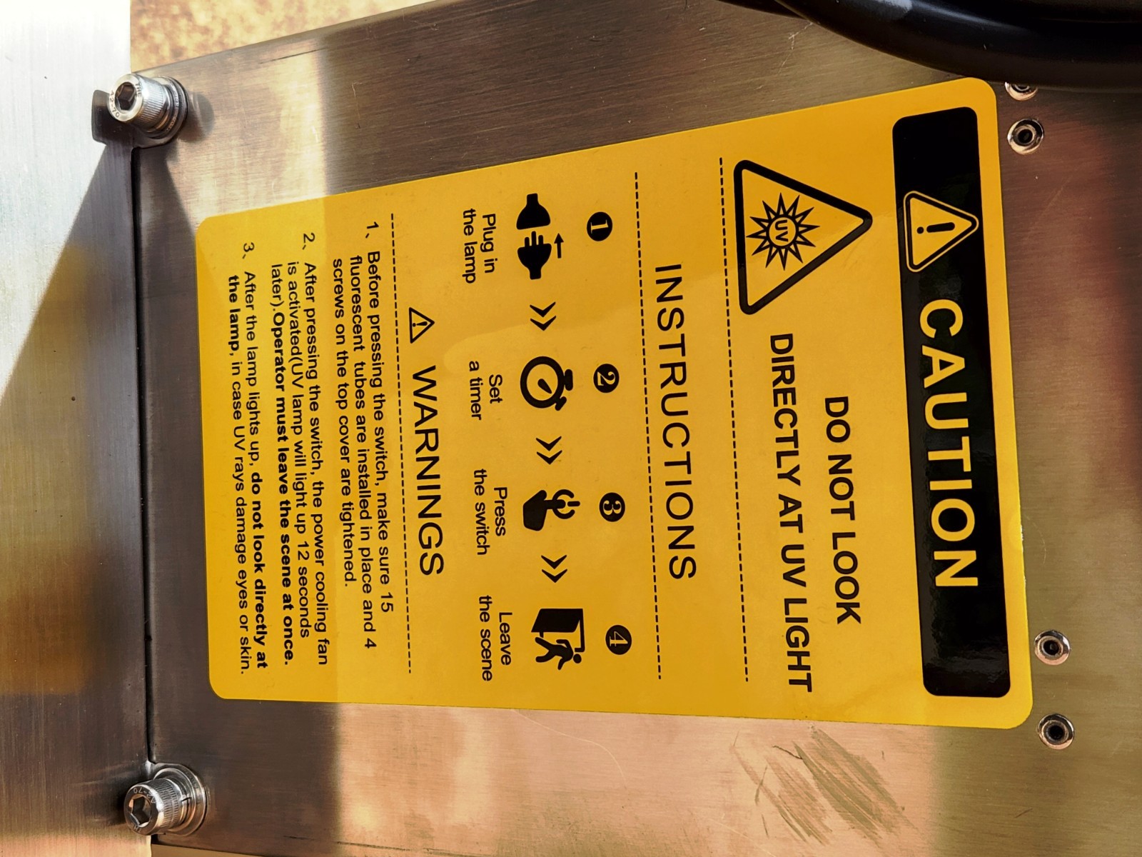 UV Disinfect, Sanitizing Light – Virus sterilizer, Commercial Cleaning