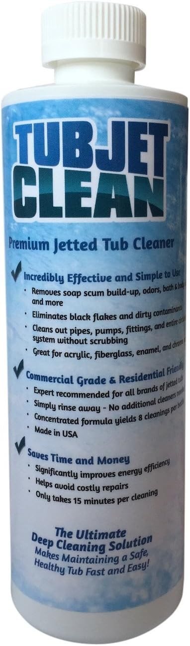 Eco-Friendly Jetted Tub Cleaner – 8 Cleanings, Protect Family from Contaminants