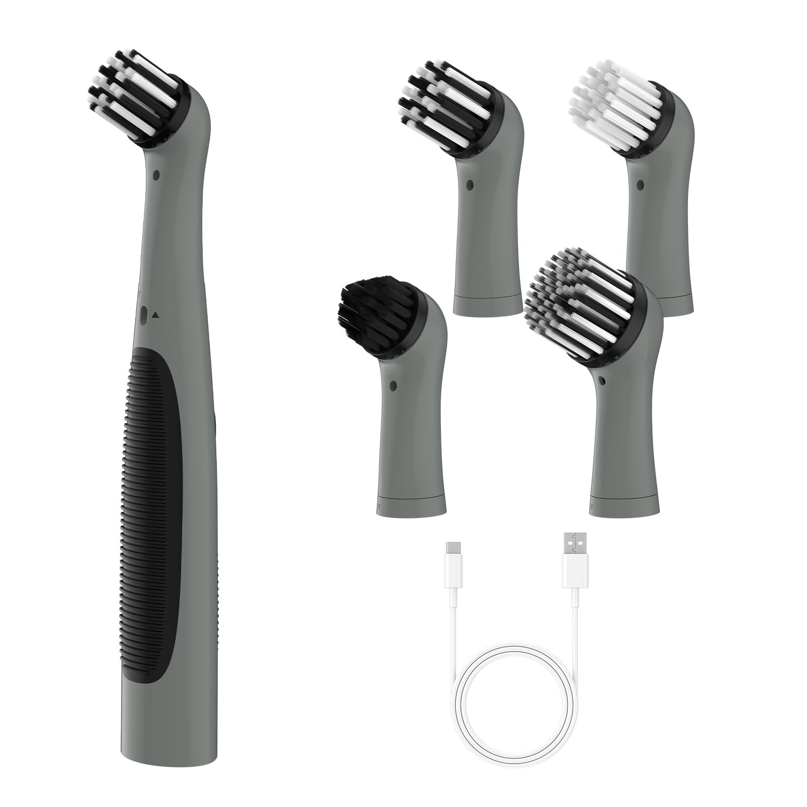 Rechargeable Cleaning Brush with 4 in 1 Multiple Brush Heads,Indoor Household…