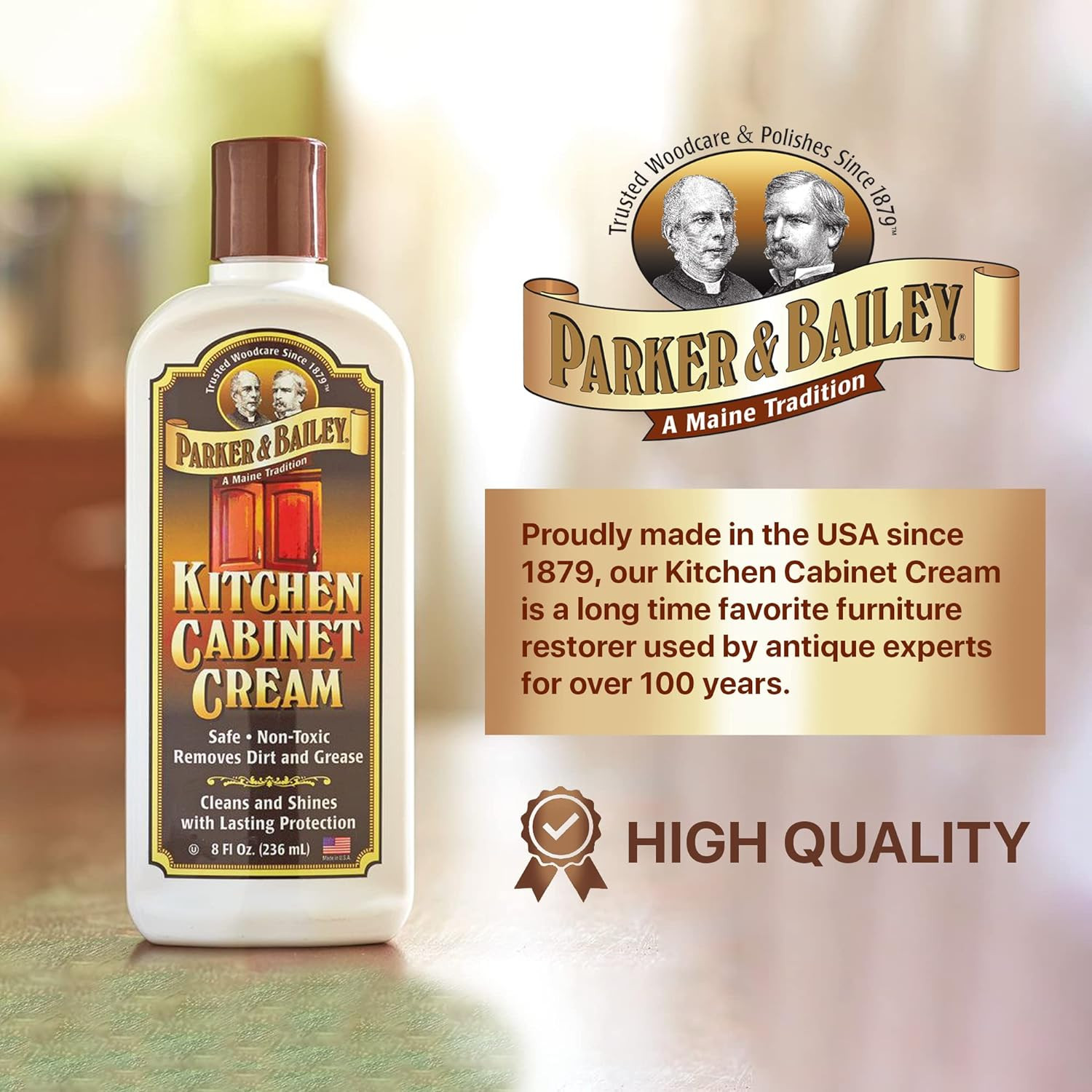 KITCHEN CABINET CREAM – Multisurface Wood Cleaner and Polish Furniture Quick Shi