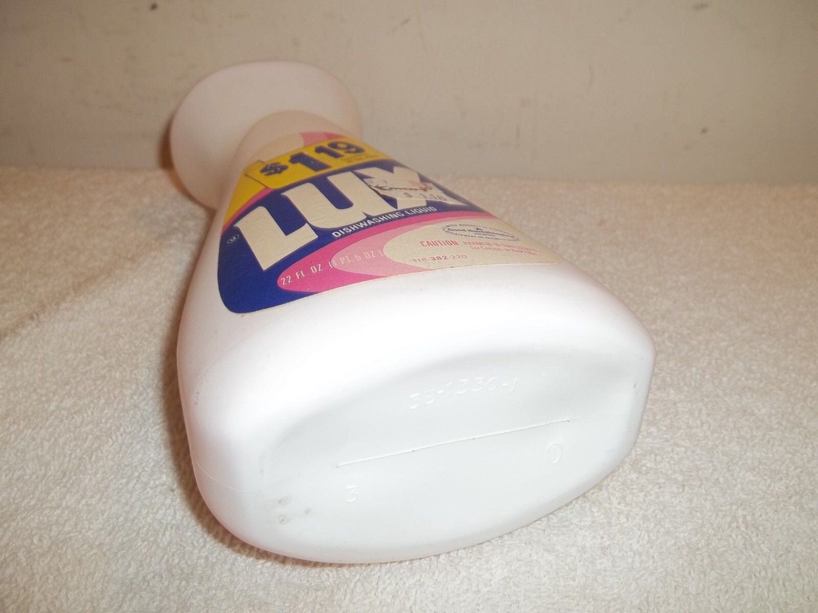 Vtg Unused 1980’s Lever LUX Dishwashing Liquid Dish Detergent Soap 22 Oz Prop