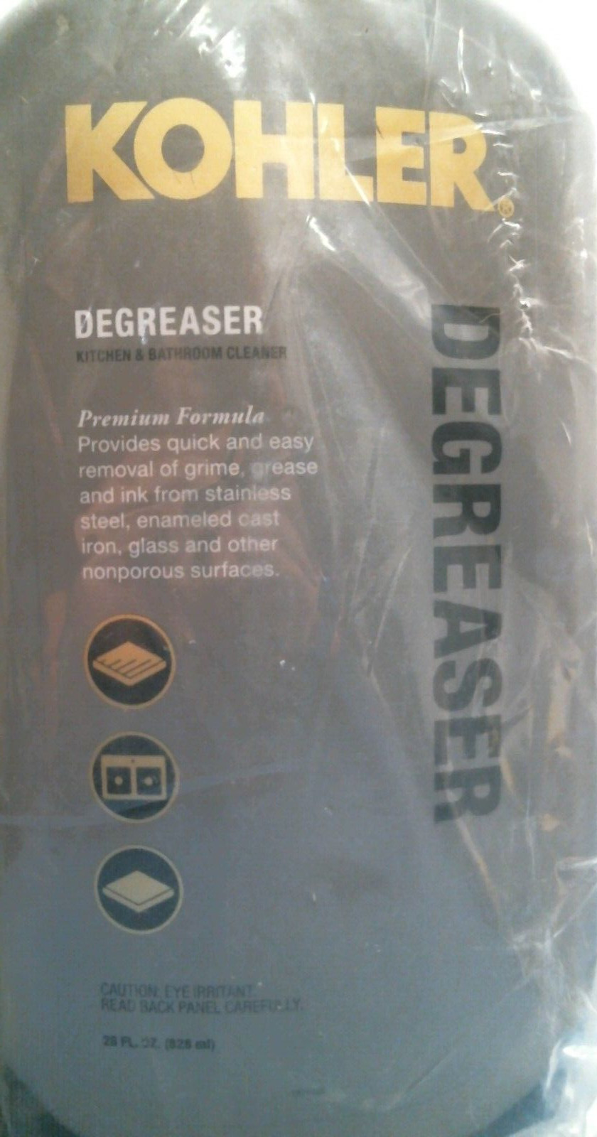 Kohler Kitchen & Bathroom Cleaner, DEGREASER, 28 fl. oz. LOT OF 2 (78243) FS
