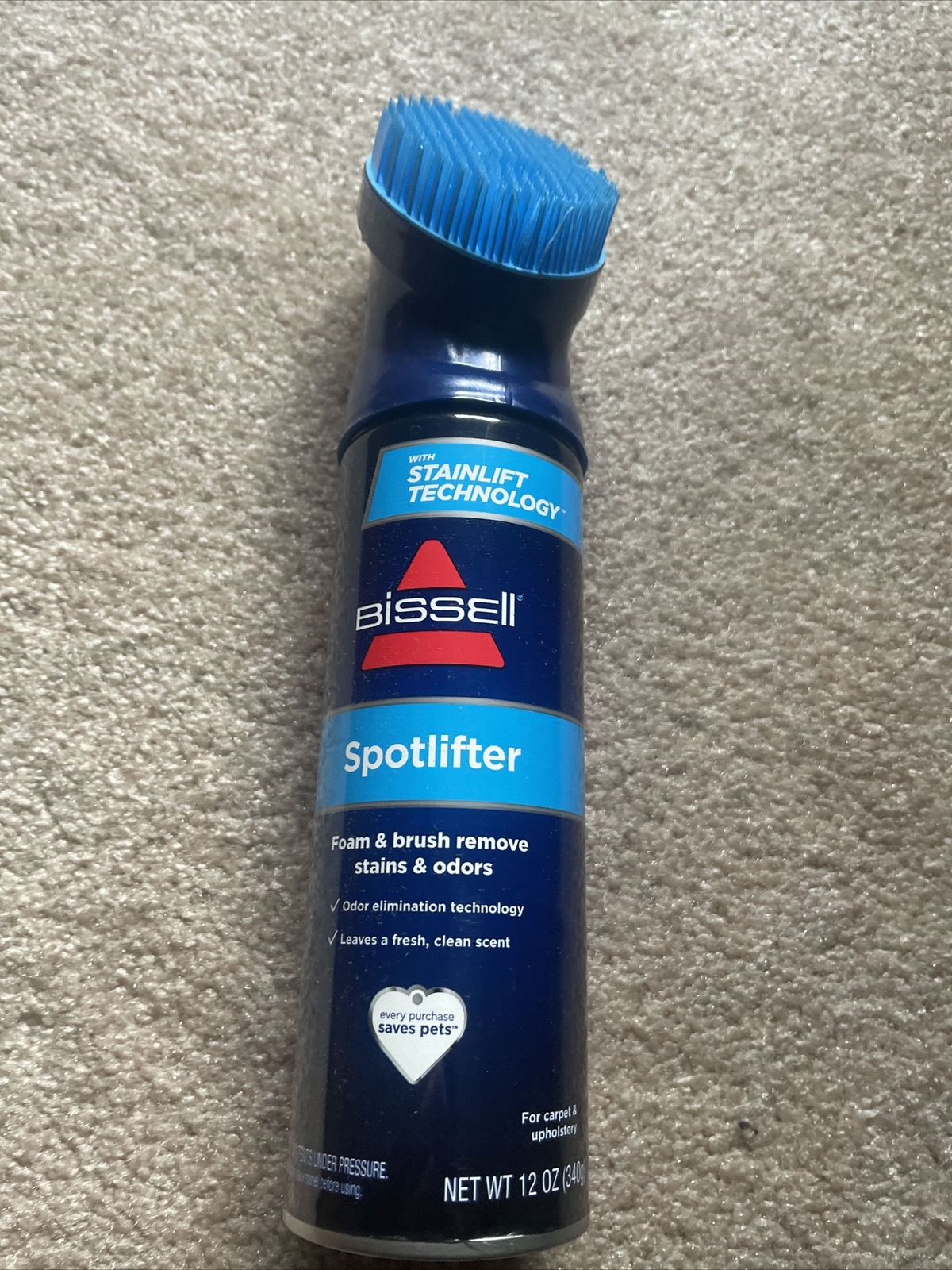 Bissell Spotlifter Spot and Stain Fabric Upholstery Cleaner 12 Oz with Brush