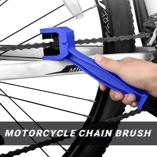2 PCS Chain Brush, Cleaning Brush Tool for Chain Gears Maintenance Color: Blue