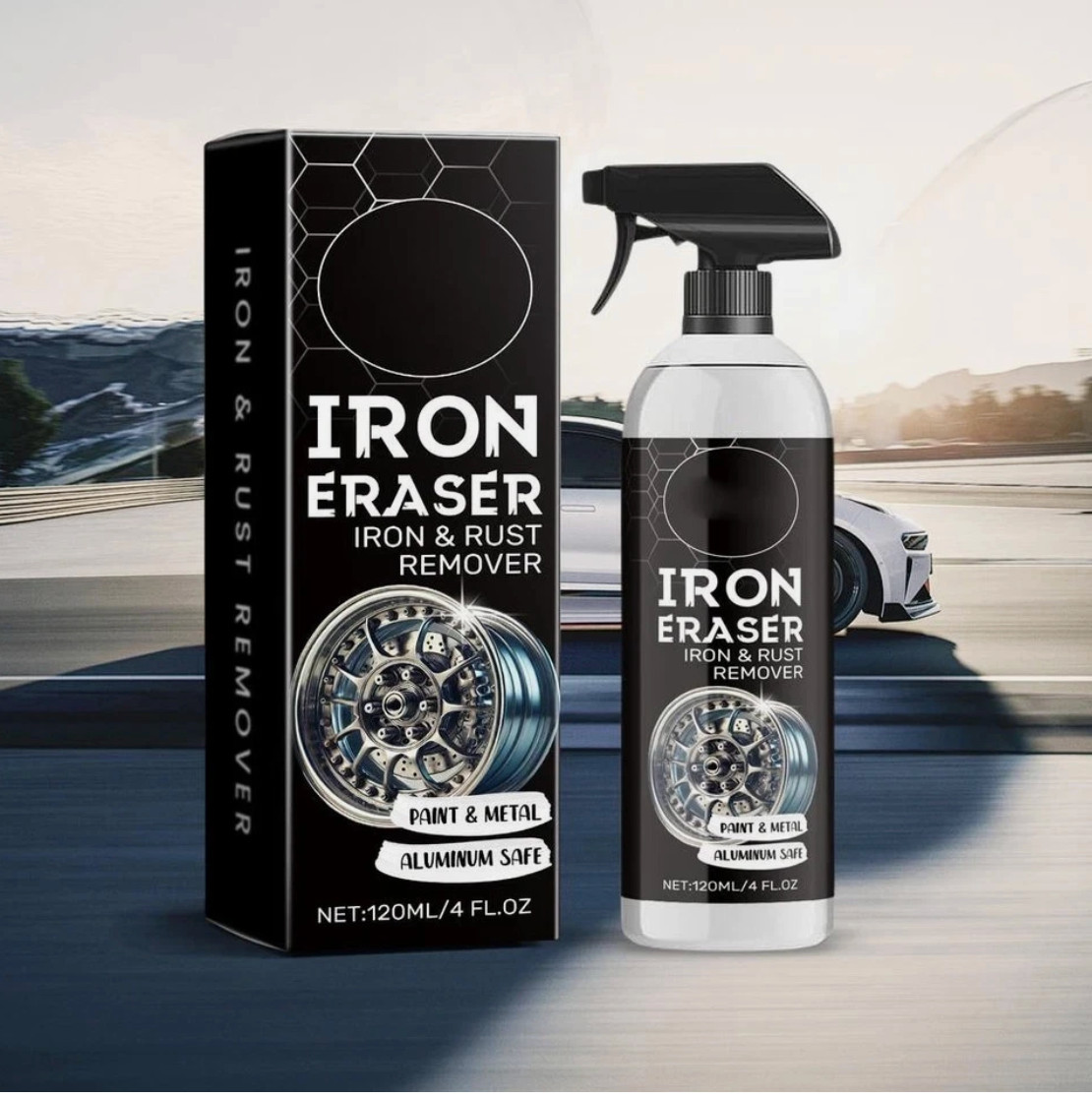Iron Eraser Rust Remover Spray, Car Wheel Paint Brake Dust Fast Cleaner 120ml