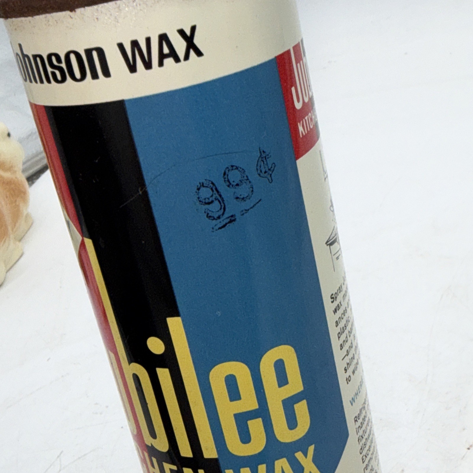 Jubilee Kitchen Wax Cleaner Spray 10.5 Oz. Can Vintage Discontinued NOS 95% Full