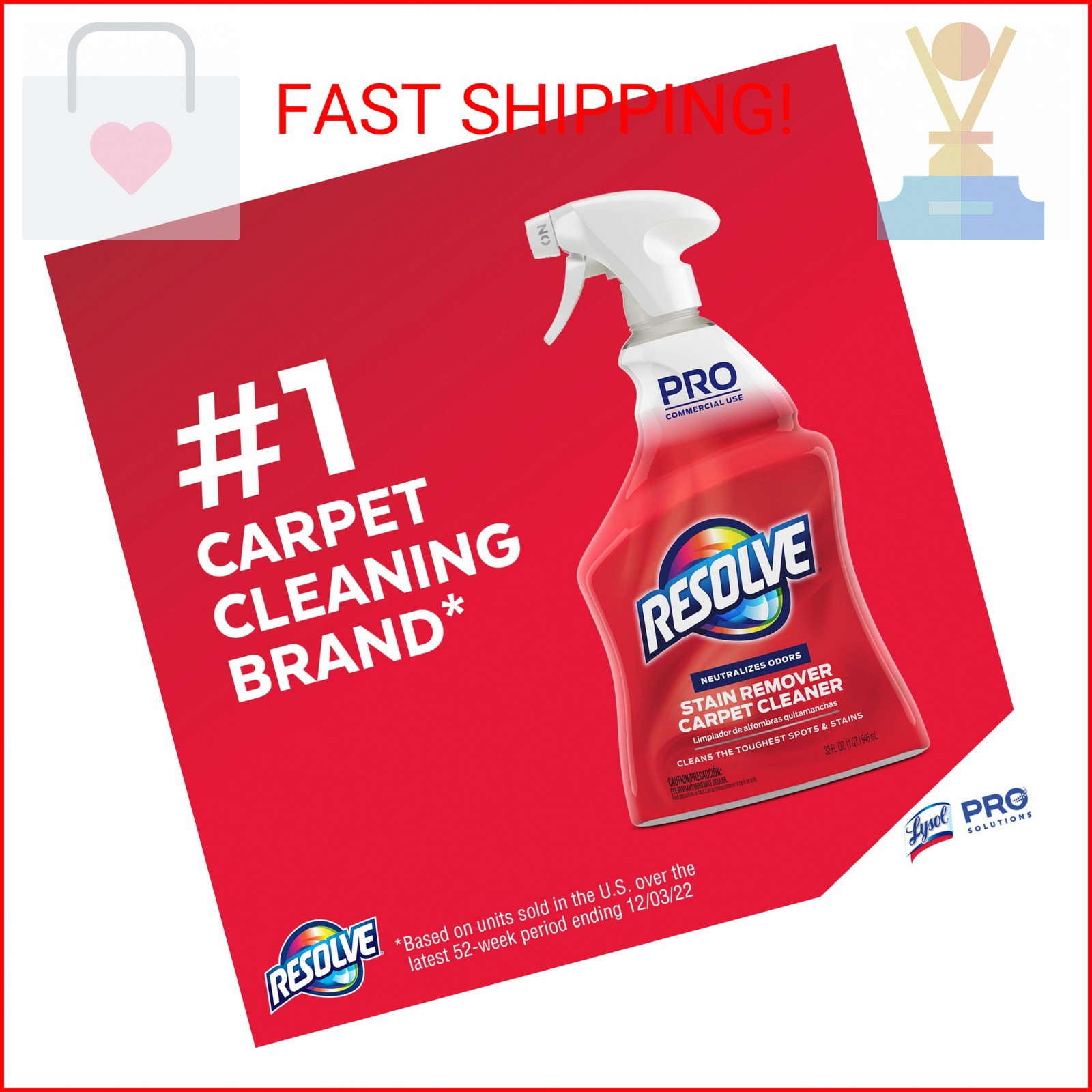 Resolve Professional Strength Spot and Stain Carpet Cleaner, Carpet Cleaner, Car