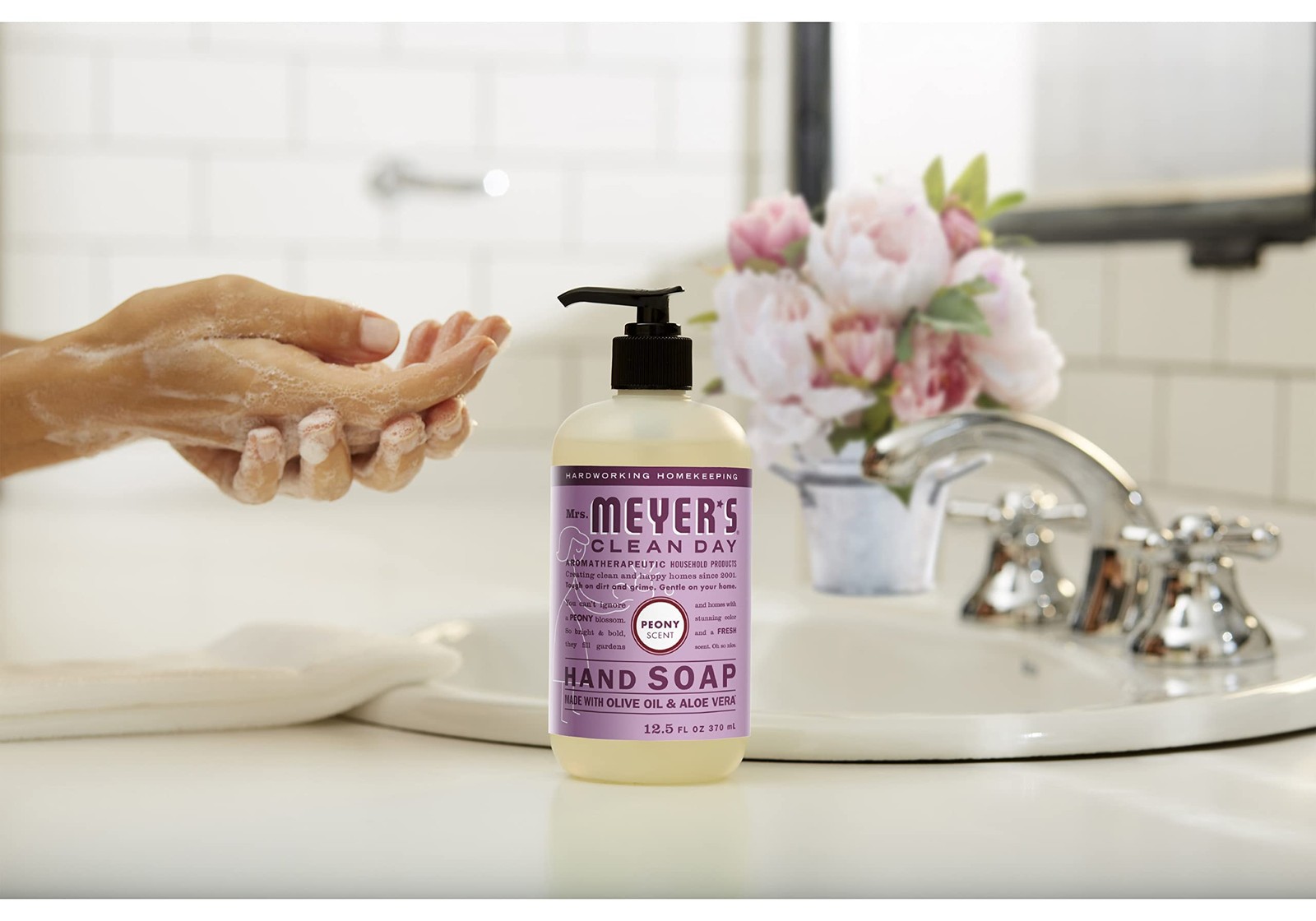 Mrs. MEYER’S Kitchen Set, Dish Soap, Hand and 44.5 Fl Oz (Pack of 1)