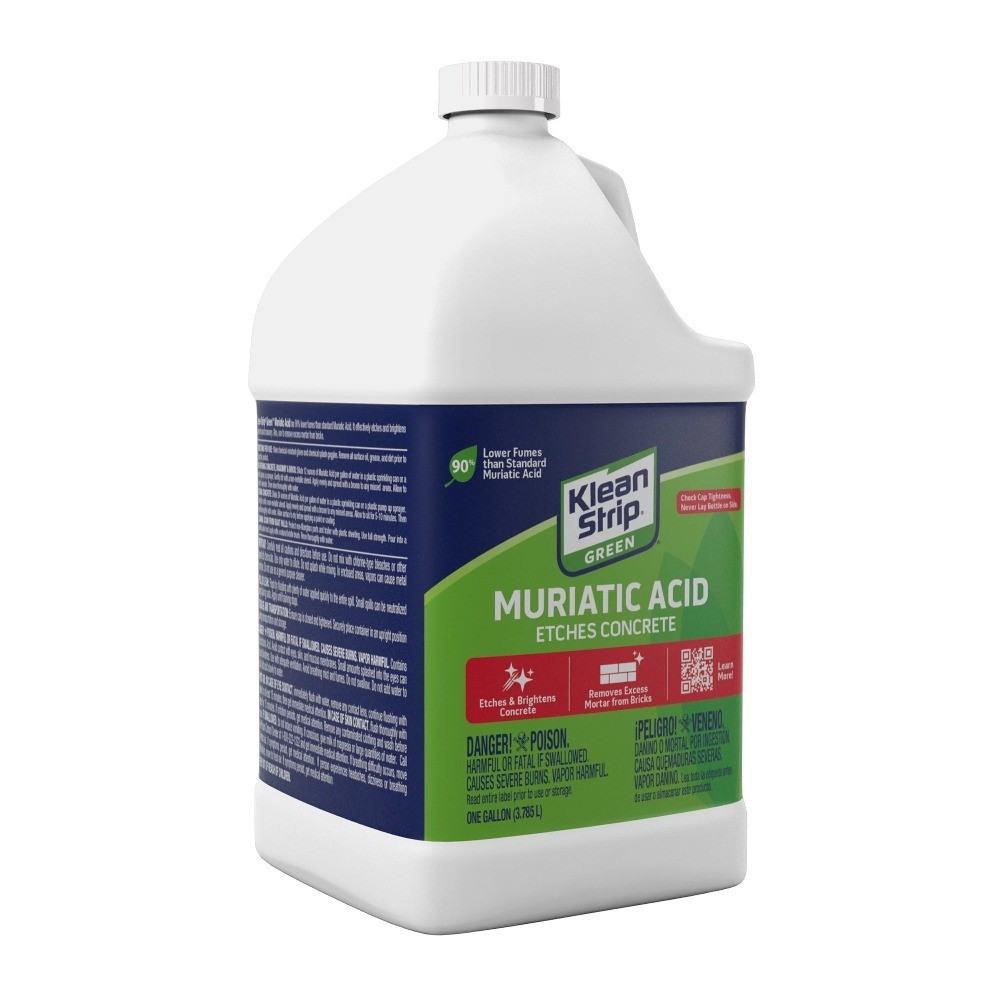 Green Muriatic Acid for Cleaning and pH Adjustment, 1 Gallon Concentrated