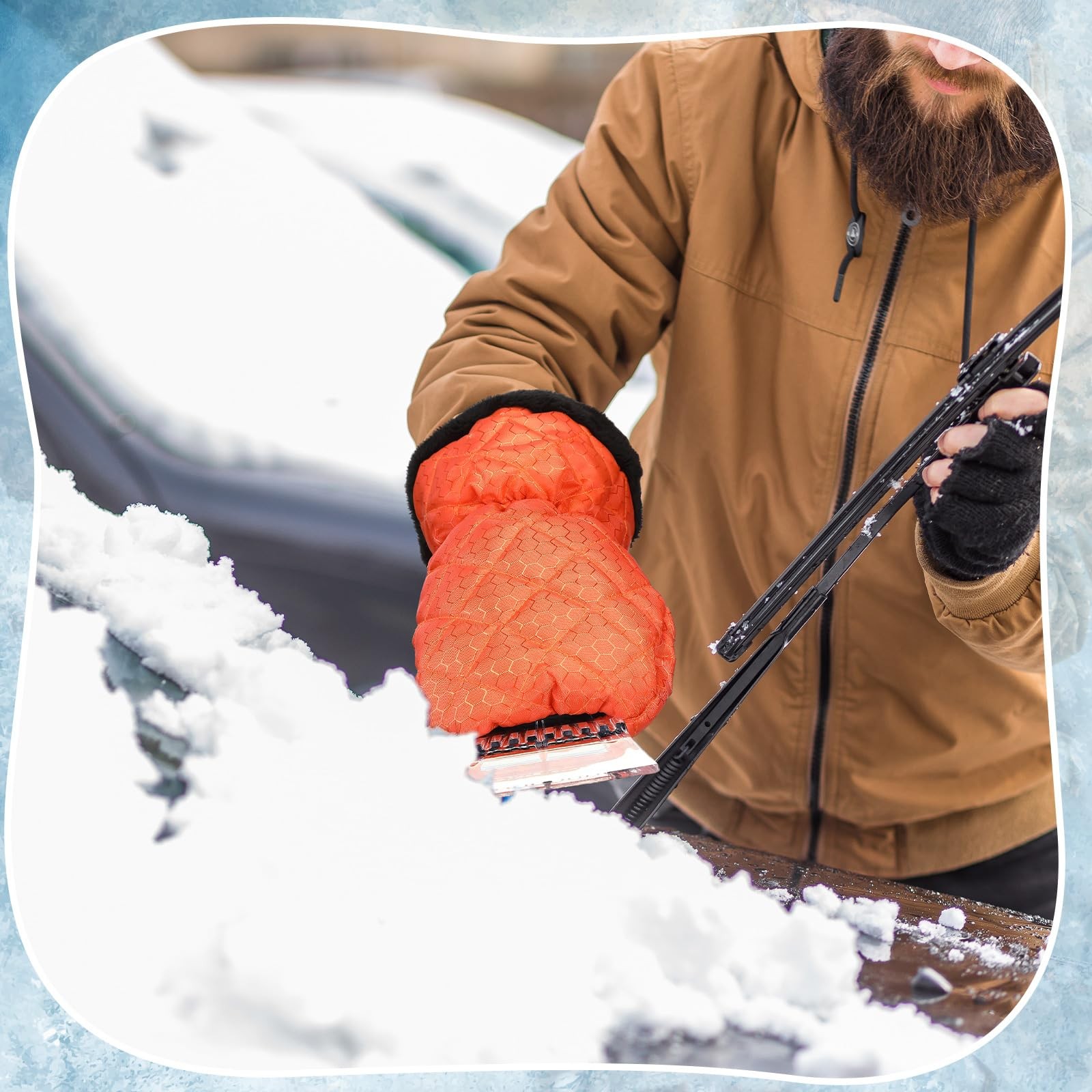 Ice Scraper with Glove Waterproof Ice Scrapers for Car Windshield No Scratch …