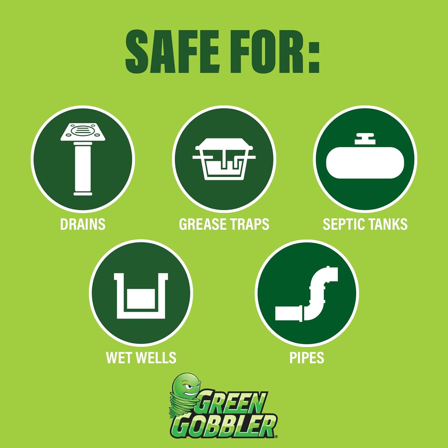Enzyme Drain Cleaner | Controls Foul Odors & Breaks down Grease, Paper, Fat & Oi